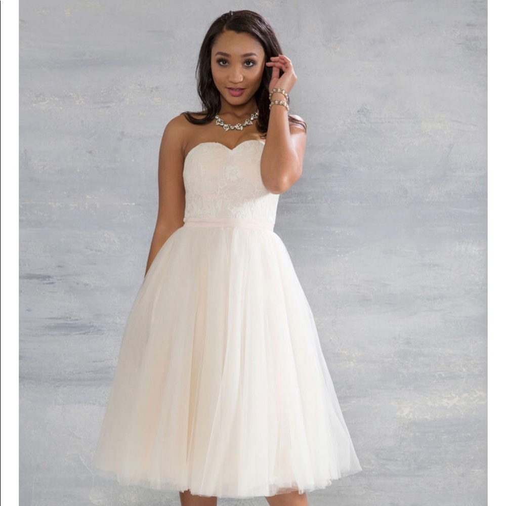 ChiChi London A Love Above the Rest Dress in Blush